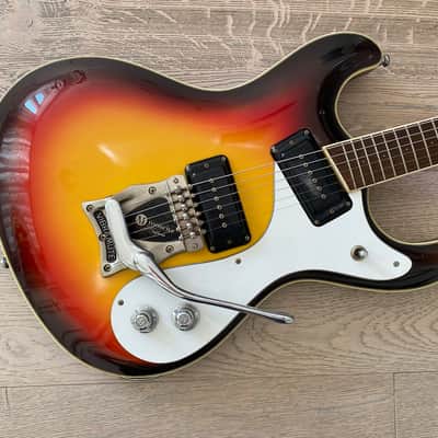 Mosrite The Ventures Super Custom '63 Sunburst Set Neck Japan MIJ OHSC image 2