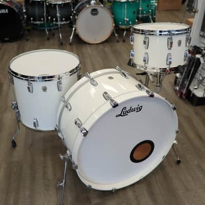 Pre-Owned Custom 90s Ludwig Maple 3-Piece Shell Pack 14/18/26 w/ Re-Rings & Custom Bearing Edges image 2