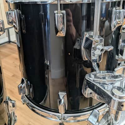 Tama Superstar 5 Piece Drum Set 1980s - Black image 14