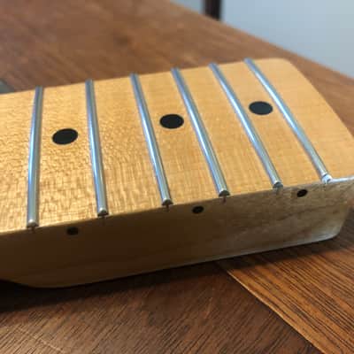 Musikraft Quarter sawn 1-piece maple T-style neck never installed - Light lacquer image 16