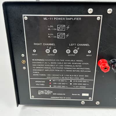 Mark Levinson ML-11 - Audiophile Quality Solid State Stereo Power Amplifier image 6