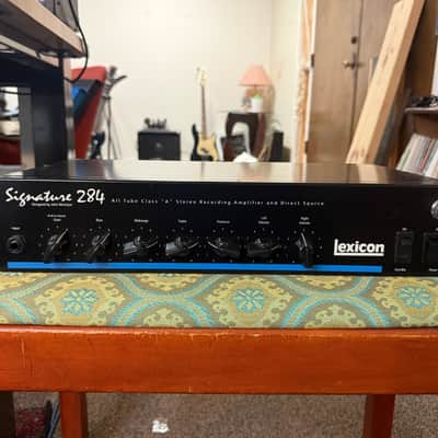 Lexicon Signature 284 All Tube Class A Stereo Recording Amplifier and Direct Source Late 1990s - Black image 1