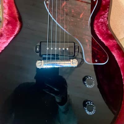 Gibson Les Paul Junior - Ebony. Upgraded pickup, Tuners, Pickguard and Aged Finish Checking. image 8