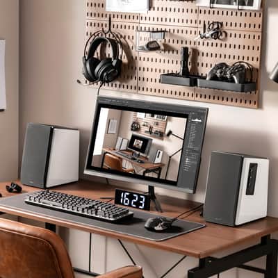Edifier R1700BT Bluetooth Bookshelf Speakers - Powered 2.0 Active White Speaker image 7