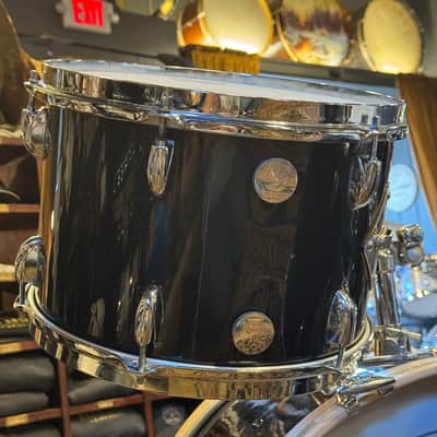 VINTAGE 1960's Gretsch Round Badge Rewrap in Black Nitron - 14x22, 9x13, 16x16 image 12