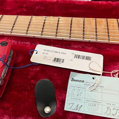2020 Ibanez RGR5227MFX-TFG Prestige Transparent Fluorescent Green, MIJ image 20