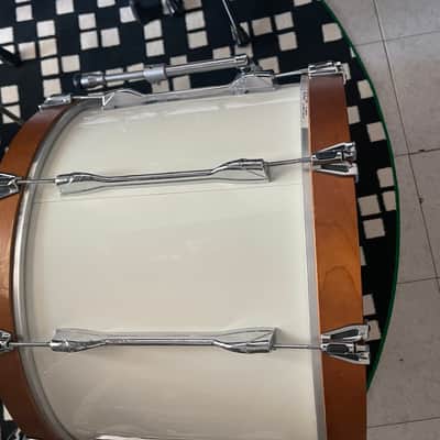 Yamaha  9000 Recording Custom Bass Drum Bassdrum 22x14  BD922GA 1983 - White/Natural image 15