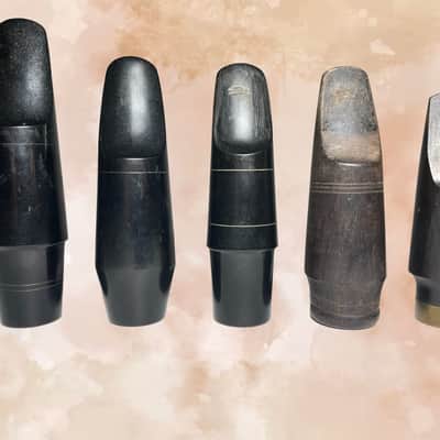 Vintage Clarinet / Saxophone Mouthpiece Collection (Lot of 5) - Hard Rubber & Wood image 1