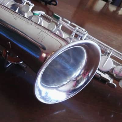 Vintage Selmer modele 22 Alto Saxophone 1924 silver plated ( fully restored ) image 4