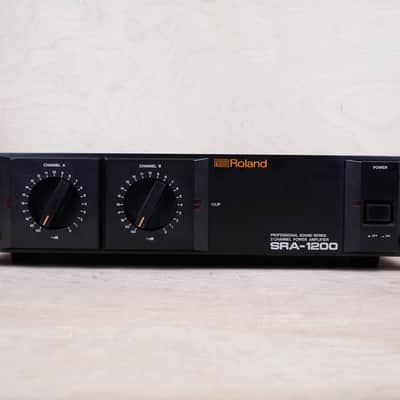 Roland SRA 1200 Rackmount Power Amplifier 170 watts 2 Channels Guitar Bass PA Amplifier 100V Japan MIJ image 2