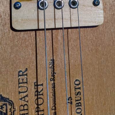 3-string fretless cigar box guitar image 7