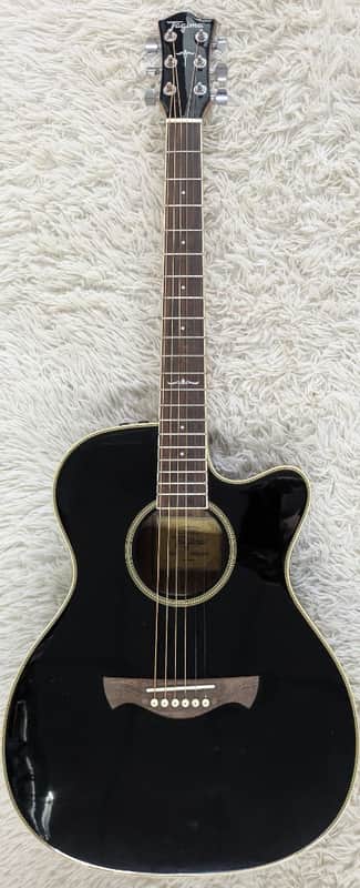 Tagima WS32 EQ BK Walnut Series Acoustic-Electric Medium Jumbo Cutaway Guitar image 1