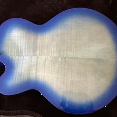 2027 Ibanez AFC155-JBB Contemporary Archtop Jet Blue Burst image 8