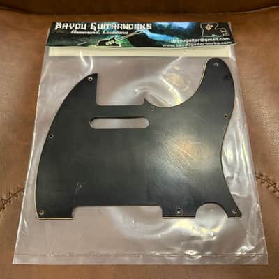 Bayou Guitarworks Fender Telecaster 3-Ply 8-Hole Aged Relic Black Pickguard image 1