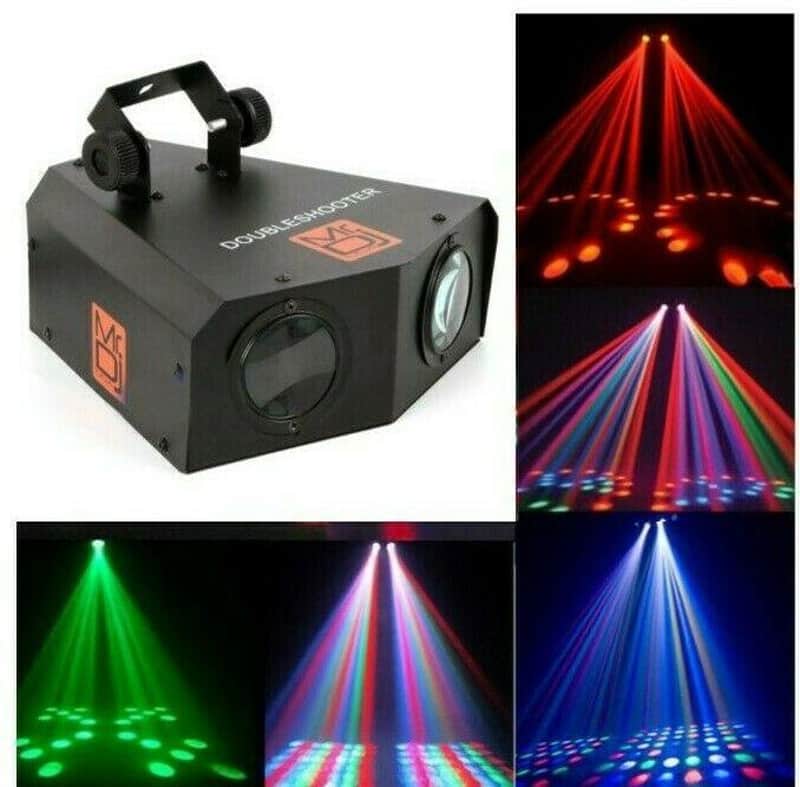 Mr. Dj DOUBLESHOOTER 2 Eyes DMX512 Stage Lighting 102 LED Lights Party DJ Disco KTV Show 4CH image 1