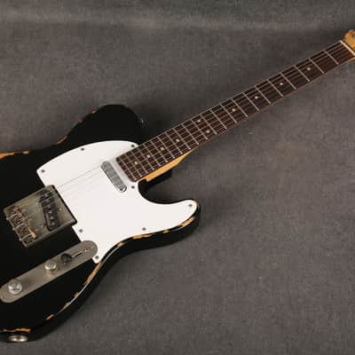 Vintage V62 ICON Electric Guitar - Distressed Black - 2nd Hand image 10