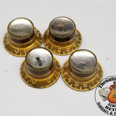 1960s Gibson Reflector Knob Set (4) - 100% Genuine Vintage image 1