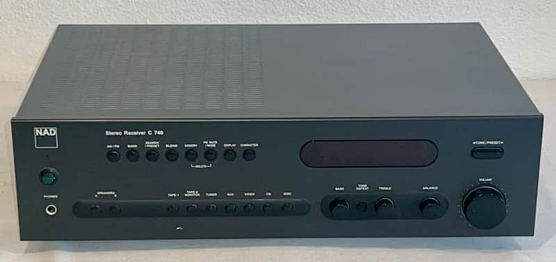 NAD C740 Stereo Audiophile Receiver Model C-740 Black, Serviced & Tested Ships Fast ! image 1
