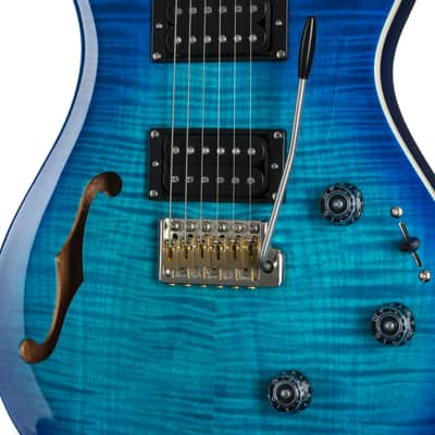 PRS SE Custom 24 Semi-Hollow Lake Blue - Electric Guitar imagen 7