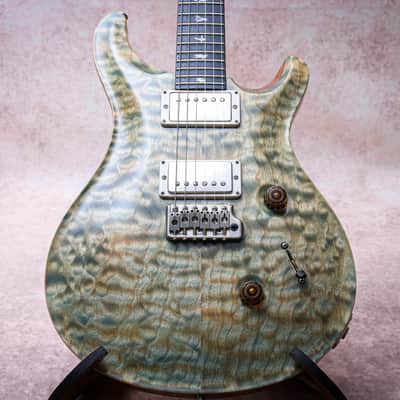 PRS USA Paul Reed Smith Custom 24 Tremolo "Faded Whale Blue + Ebony" (2017) image 4
