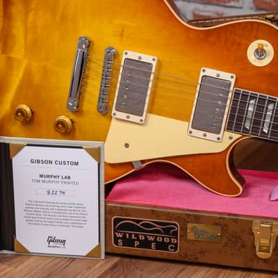 Gibson Wildwood Spec 58 Les Paul Standard Hand-Painted by Tom Murphy Tom's Tea 2022 w/OHSC image 11