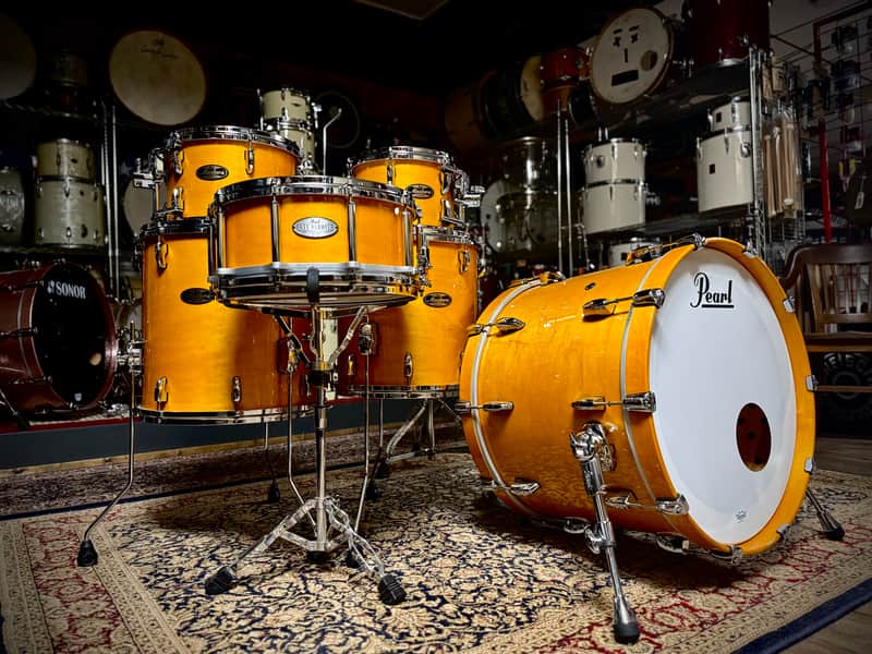Pearl Masters Maple/Gum Drum Set - 10/12/14/16/22 - 14x7 Free Floater SD image 1