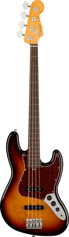 Fender American Professional II Jazz Bass® Fretless in 3-Color Sunburst image 1