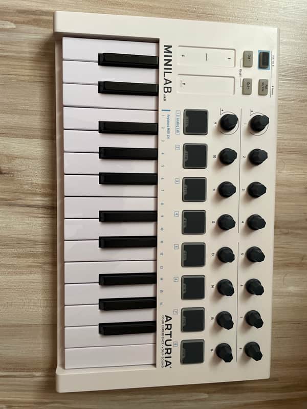 Arturia MiniLab MkII 25-Key MIDI Controller 2017 - Present - White image 1