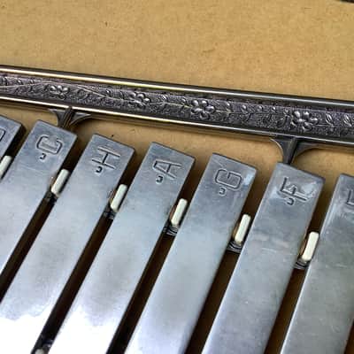 Sandner Lyra metal xylophone glockenspiel Bells LYRA Sandner made in Germany image 12