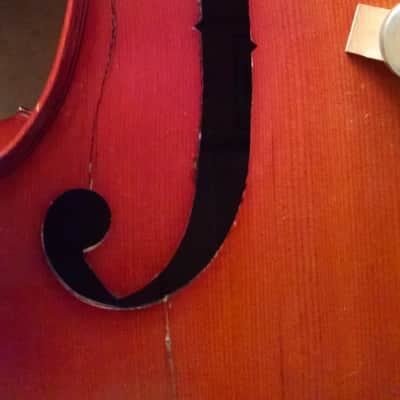 Erich Pfretzschner Upright Bass, 3/4 892L w/Stand and Padded Carry Case image 8