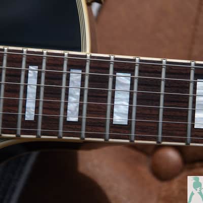 1999 MIJ Epiphone by Gibson Les Paul Custom Elite - (Pre Elitist) Black Beauty - w RARE Split Diamond Open Book Headstock - Pro-Setup w/ Perfect Frets/Action/Intonation! image 12