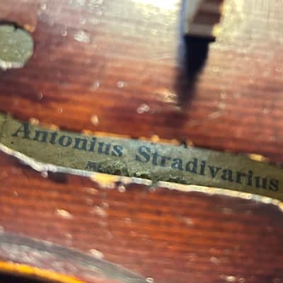 Vintage 4/4 Adult sized violin Early 1920s - Original finish - Copy of Antonio Stradivarius image 9