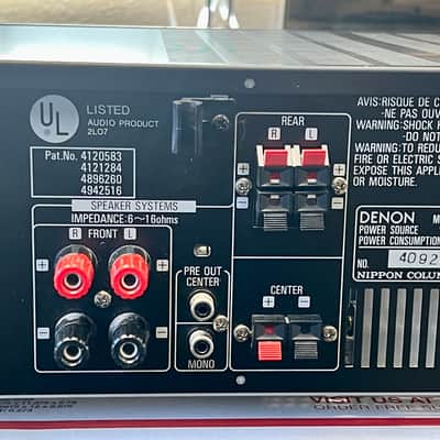 Denon AVR-1000 5.1 Ch 70W Receiver w/ Remote, Box, Instructions; Tested SEE VIDEO image 6