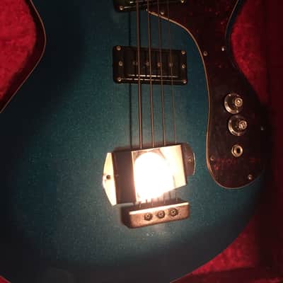 Mosrite Joe Maphis Bass w/OHSC 1967ish Sparkly Teal image 2