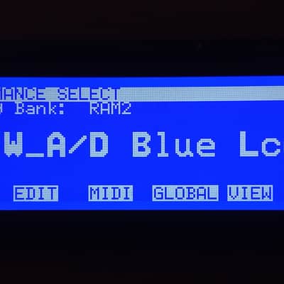 New blue display for Korg Wavestation A/D image 6