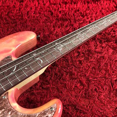 Rare Mint Momose MJ-SKR-SP21 / PH Electric Bass Jazz Bass Sakura pink 8 Limited Edition image 5