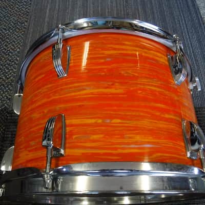 Vintage Ludwig Late 60's 12x8" Tom-Orange Mod-Excellent! image 3