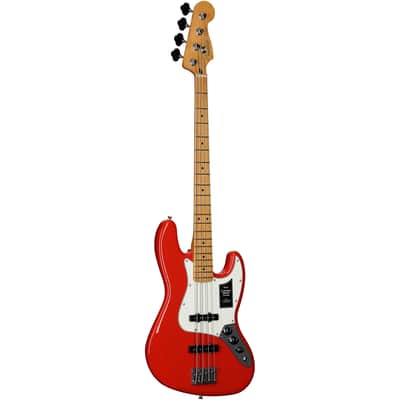 Fender Player II Jazz Electric Bass, with Maple Fingerboard, Coral Red image 7