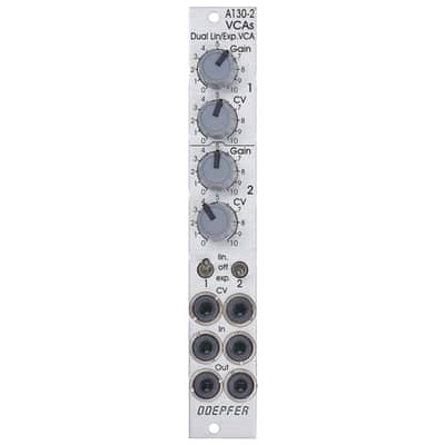 Doepfer A-130-2 Dual linear/exponential VCA Slim Line - VCA Modular Synthesizer image 1