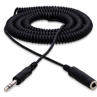 Hosa HPE-325C Headphone Extention Cable, 1/4" TRS to 1/4" TRS - Coil 25 Foot image 4