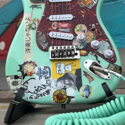 The  Weezer Guitar by Gepettos Guild - Seafoam Green Rivers Cuomo image 2