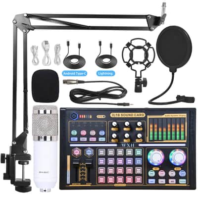 Bm800 Microphone Sound Card Full Set Of Mobile Phone Computer Microphone Special Equipment Suit image 6