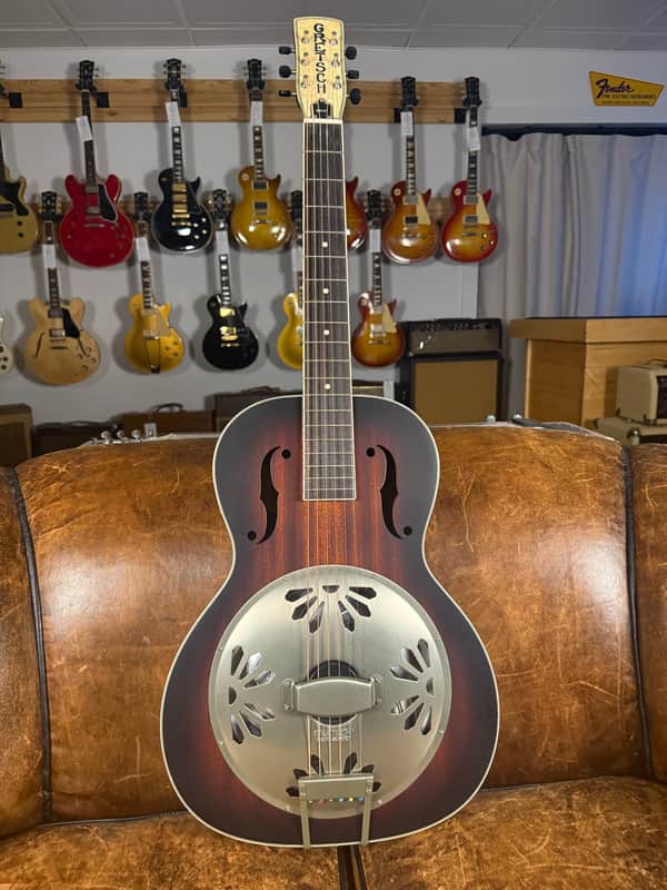 Gretsch G9241 Round Neck Resonator 2010s - Red Sunburst image 1