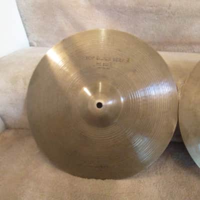 Zildjian Avedis 14 inch quick beat hi hat cymbals clean no cracks! image 2