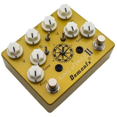 Demonfx KING of DRIVE II V4 Overdrive + Distortion PRO Dual Guitar FX Pedal US SHIP image 5