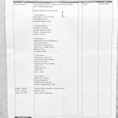 LSL Instruments T Bone One B HH 2024 - Vintage Cream image 17