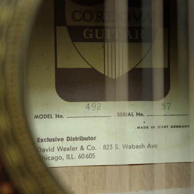 Cordova Model 492 12-String 1960s image 8
