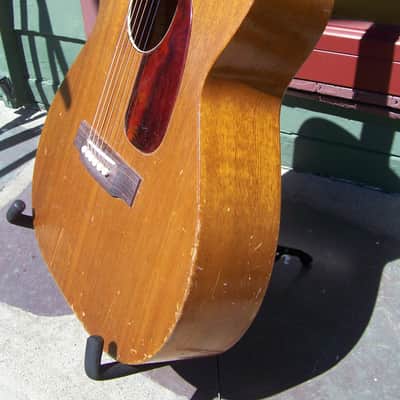 Harmony H165 mahogany 000 size guitar w/hsc 1960s image 6