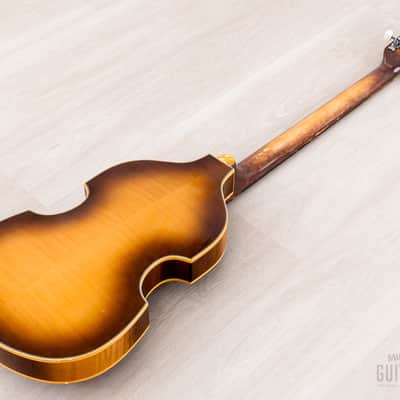 2004 Hofner 500/1 Vintage '63 Violin Beatle Bass Staple Pickup w/ Case, Germany image 14