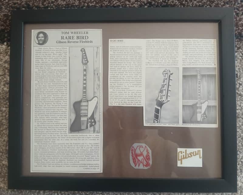 Gibson Firebird 1978 Magazine Article with Extras!